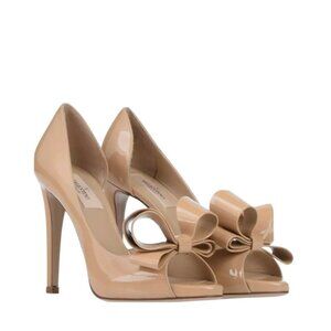 Valentino Garavani Nude Heels with Bow Detail